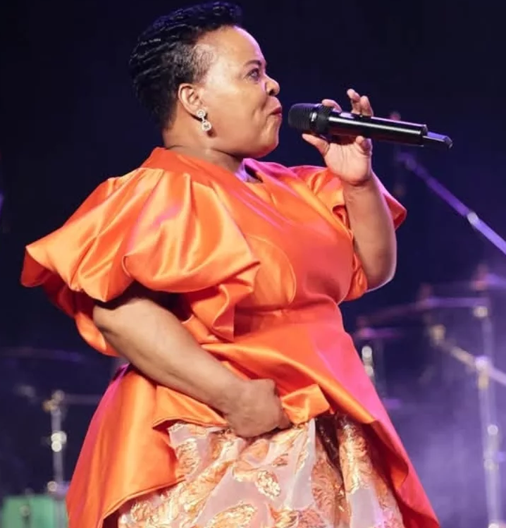 Rebecca Malope on stage at Mayine Crossover Gospel Experience held at Durban ICC